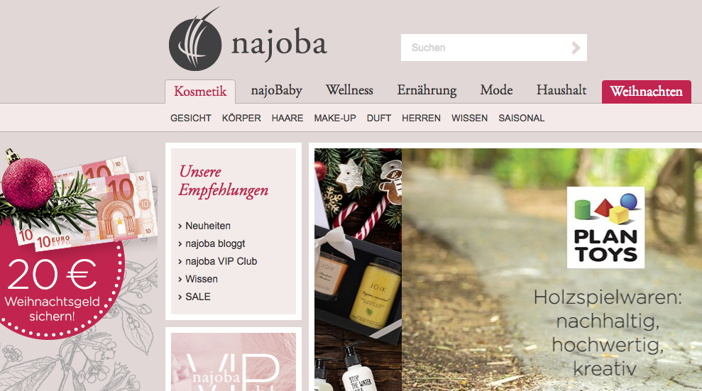 Der Naturkosmetik-Online-Shop: www.najoba.de