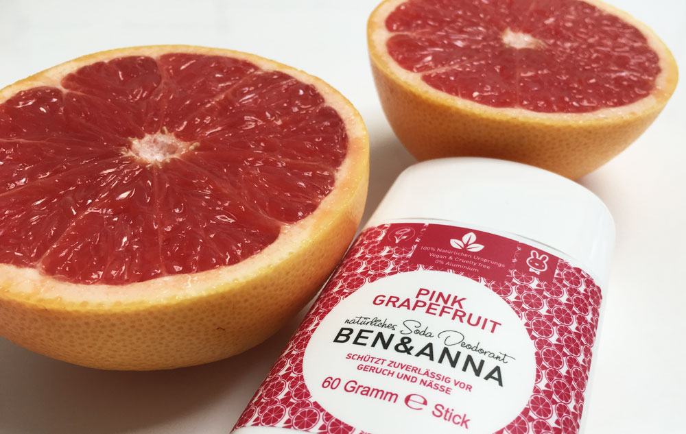 Produkttipp WE LOVE Ben & Anna Deodorant Pink Grapefruit Bild: naturalbeauty.de