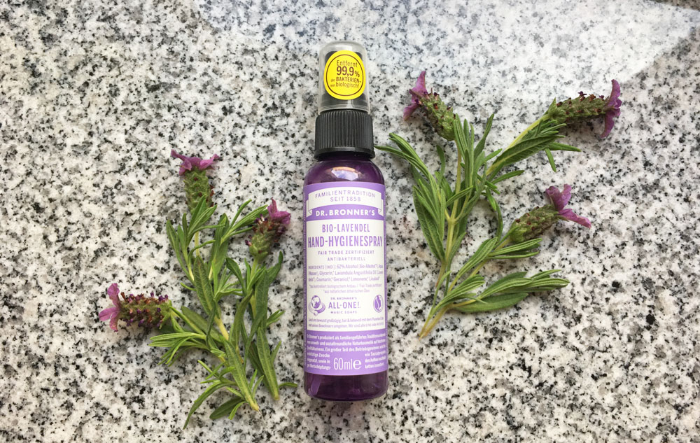 WE LOVE Dr. Bronner's Bio-Lavendel Hand-Hygienespray Bild: naturalbeauty.de