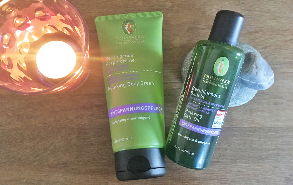 BLOG WE LOVE PRIMAVERA Relaxing Badeöl und Body Cream Bild: naturalbeauty.de