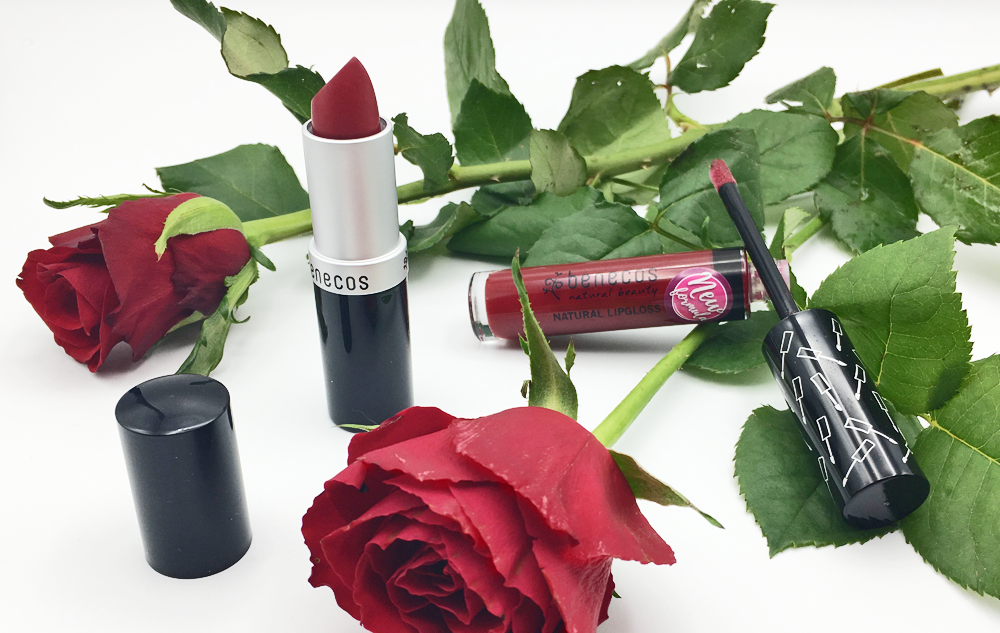 benecos Lipstick marry me Lipgloss kiss me 01