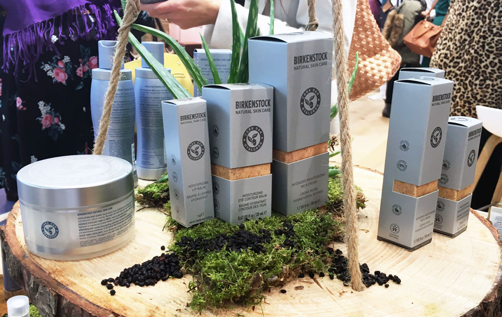 Einige der Produkte von BIRKENSTOCK NATURAL SKIN CARE.