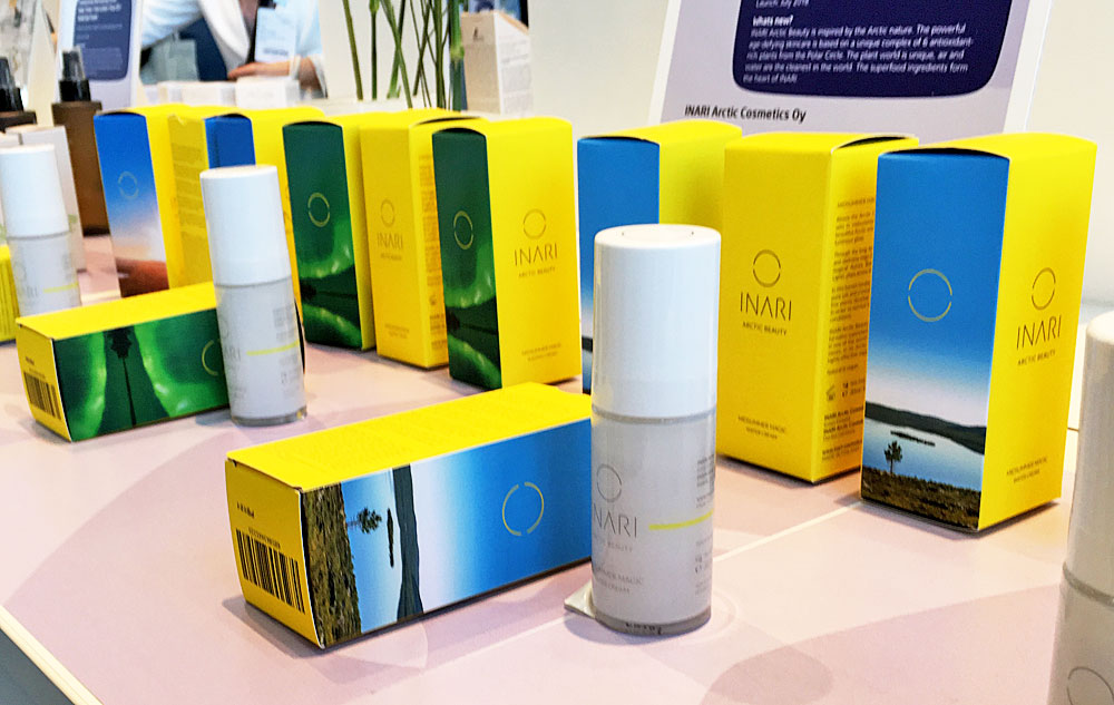 Das Sortiment von INARI Arctic Cosmetics.